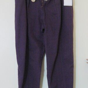 MAGGIE LAWRENCE SPORT Collection Womens Size 18~Pants~Purple~Pleated~Belt~NEW